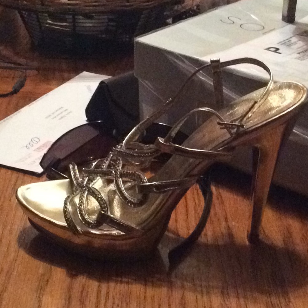 Gold heels